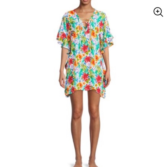 Beach Lace-UpSwim Cover-Up - Picture 8 of 8